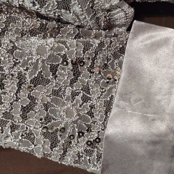 R&M Richards Lace Sequin Dress with Matching Boloro - Picture 6 of 15